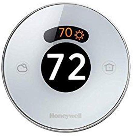 Honeywell Lyric Round Wi-Fi Thermostat, Up to 3 Heat/2 Cool Heat Pumps and Up to 2 Heat/2 Cool Conventional Systems