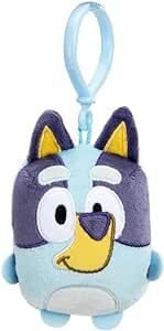 Bluey Mini Plush, 4.75 Inch Tall Plush Toys with Clip, Perfect to Clip Onto Bags and Backpacks, Ages 3