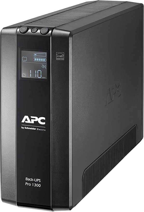 APC by Schneider Electric Back UPS Pro - BR1300MI - UPS 1300VA (8 IEC Outlets, LCD Interface, 1GB Dataline Protection)