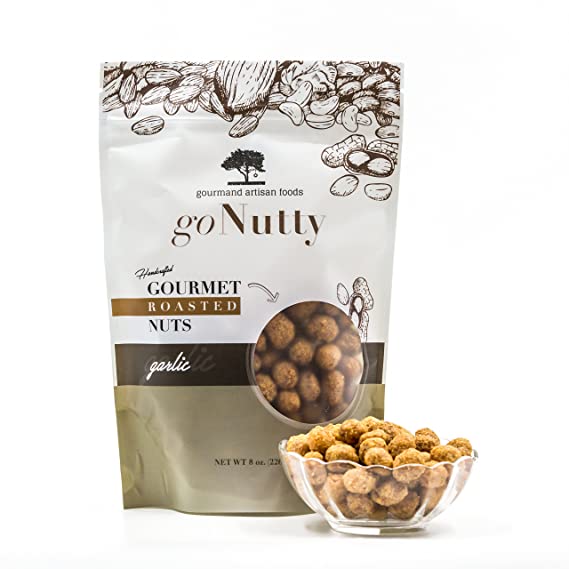 goNutty Handcrafted Roasted Peanuts (Garlic)
