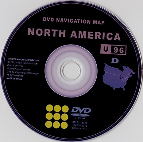 2015 TOYOTA NAVIGATION DVD V.14.1 GENERATION 6 UPDATE DVD