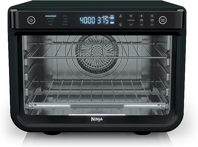 Ninja DT202BK Foodi 8-in-1 XL Pro Air Fry Oven, Large Countertop Convection Oven, Digital Toaster Oven, 1800 Watts, Black