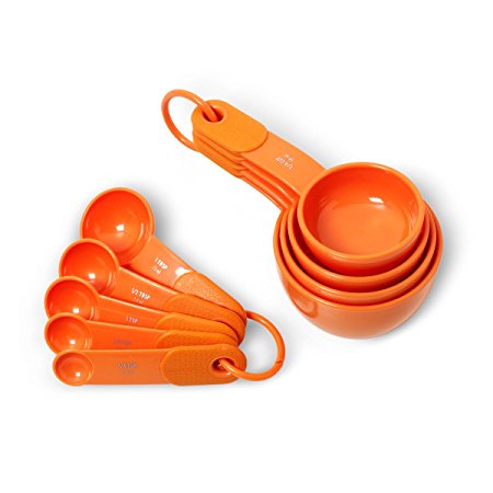 KitchenAid Measuring Cups & Spoons Set, Tangerine