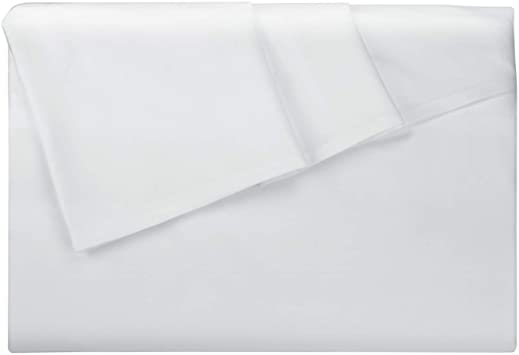 LiveComfort Flat Sheet, Full Size Extra Soft Brushed Microfiber Flat Sheet, Machine Washable Wrinkle Free Breathable (White, Full)
