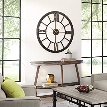 FirsTime & Co. Big Time Wall Clock, 40", Oil Rubbed Bronze