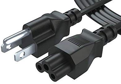 5 Ft Mickey Mouse Plug Ac Power Supply Cord IEC-60320 IEC320 C5 to NEMA 5-15P for LG TV 60LN5400 55LB5550 55LN5310 447LN540 32LB5600 32LN530B Laptop Notebook Computer Charger Cable and More
