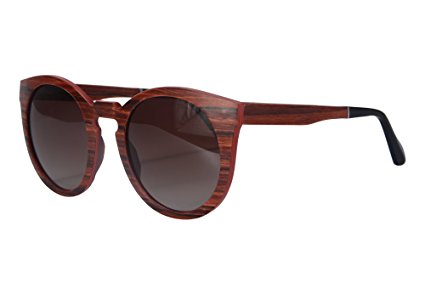 Handmade Wood Frame Sunglasses Retro Vintage Polarized Glasses for Men-SH73006