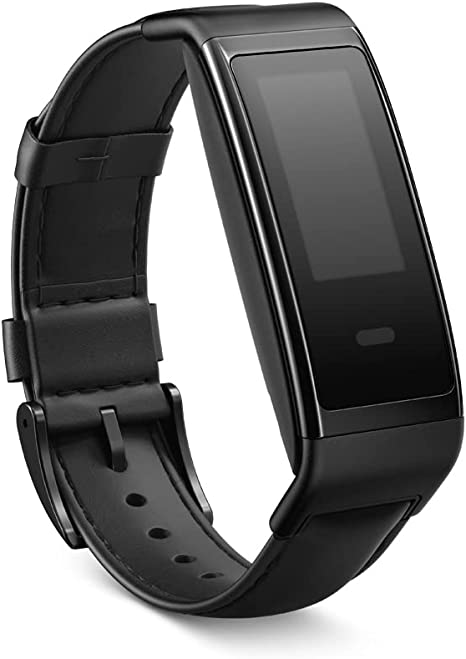 All-New, Made for Amazon Halo View accessory band - Classic Black - Leather - Small