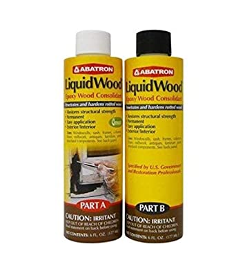 Kit of 3 Abatron LiquidWood Kit Epoxy Wood Consolidant 6 oz each, Part A & B