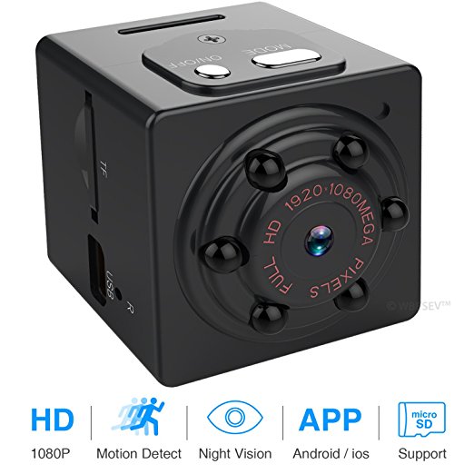 Hidden Spy Camera 1080P Mini Portable Digital Video Recorder with Night Vision, Motion Detection for Home Security Baby Nanny