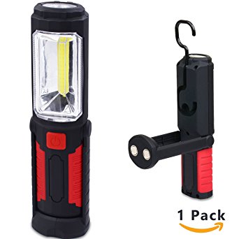 LED Work Light,500 Lumens Multi-use COB Flashlight,Super Bright and Portable for Home,Auto,Camping,Emergency LED Cob Light by CloudWave (LED 001)