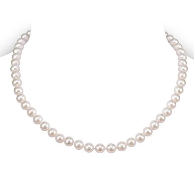 PAVOI Handpicked Freshwater Cultured Pearl Necklace Strand - High Luster White