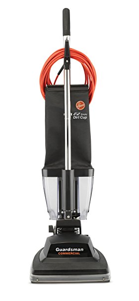 Hoover Commercial C1433-010 Guardsman Industrial Bagless Upright Vacuum with EZ-Empty Dirt Cup