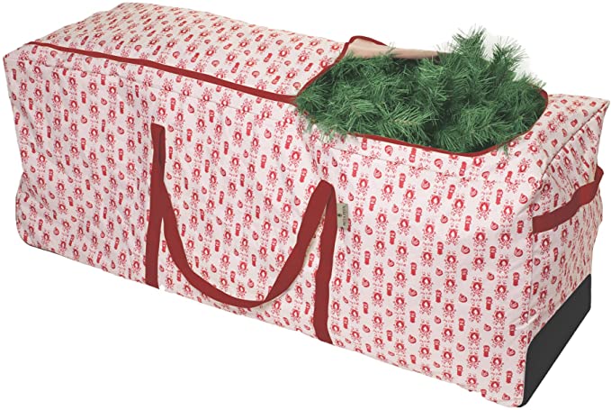 Paula Deen Christmas Tree Storage Organizer & Storage Container - Heavy Duty Large Holiday Bags With Wheels & Skid Plate, Best Organizer Bag for Decorations and Lights - Boxes Store Up To 9 Foot Trees