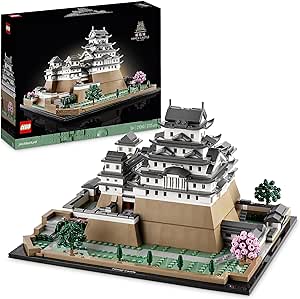 LEGO Architecture Le Château d'Himeji - Maquette à Construire pour Adultes - Idée Cadeau Femmes, Hommes, Fans de Jardinage et de Culture Japonaise - Kit de Construction avec Cerisiers en Fleurs 21060