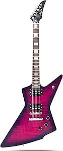 Firefly FFLX Solid Body Electric Guitar,Mahogany Guitar body,Stainless steel and ball end frets,rosewood fretboard(Purple Color)