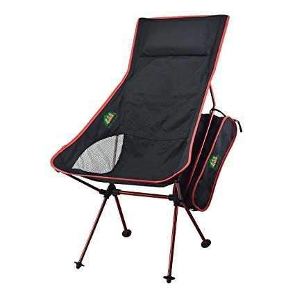 KING DO WAY Ultralight Portable Folding Outdoor Camping Chair for Hiking Picnic Fishing with Carry Storage Bag