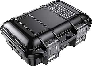 Pelican M40 Micro Case - Waterproof Case (Dry Box, Field Box) for iPhone, GoPro, Camera, Camping, Fishing, Hiking, Kayak, Beach and More (Black)