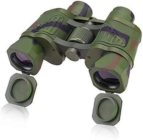 Binoculars 10X42 with Low Light Vision, Folding Durable HD Binoculars with Easy Focus Knob &Texture Grip, Professional Compact Binoculars for Hunting, Travelling,Adventure Concerts,and Sports Watching
