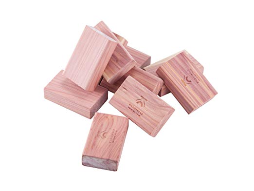 kilocircle red cedar blocks with light fragrance for closets moth repellent and cloth protector 20 items pack