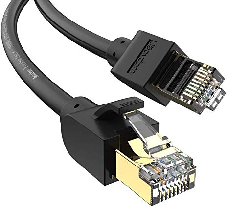 Cat8 Ethernet Cable 65ft, Jeavdarn 40Gbps 2000Mhz High Speed Gigabit Professional Premium SFTP LAN Network Internet Cable with Gold Plated Rj45 Connectors for Router, Modem, PS, Xbox(20m-1pack)