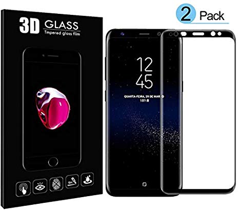 [2 Pack] Galaxy Note 8 Screen Protector Tempered Glass, HZ Bigtree 3D Glass Full Coverage,No Scratch, No Bubble,High Definition,Ultra Clear,Tempered Glass Screen Protector Note 8 C1