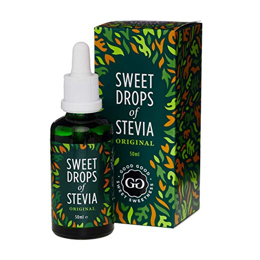 Original Stevia Drops by Good Good (1.7 Fl oz / 50ml) - Sugar Free Substitute and All Natural! Diabetic Friendly! Zero Calorie Sweetener
