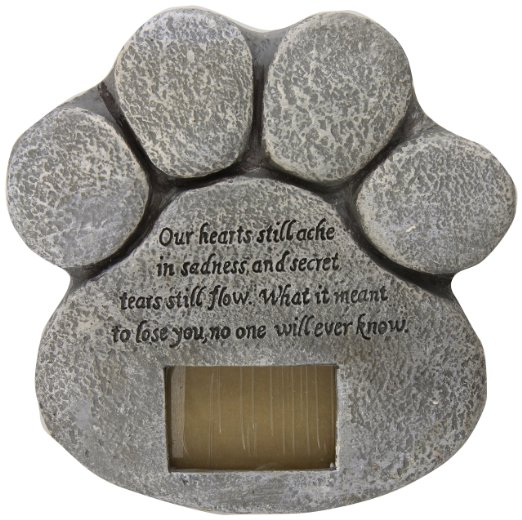 Paw Print Pet Memorial Stone