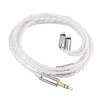 Linsoul Tripowin Solstice 26AWG Silver-Plated Copper HiFi IEM Cable for in Ear Monitor, Audiophile(2pin-0.78mm, 3.5mm)