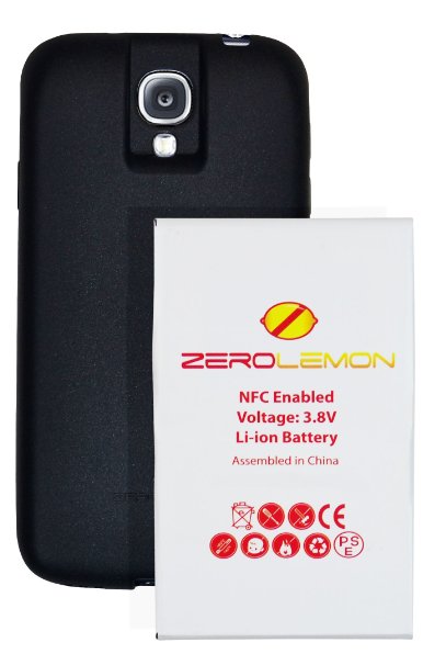[180 days warranty] ZeroLemon Samsung Galaxy S4 7500mAh Extended Battery   Free Black Extended TPU Full Edge Protection Case (Compatible with AT&T I337, Verizon I545, Sprint L720, T-Mobile M919, International I9500 & I9505) NFC for S Beam and Google Wallet - WORLD'S HIGHEST S4 BATTERY CAPACITY **USA PATENT PENDING DESIGN** - Black