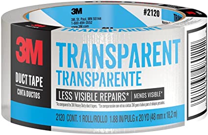 3M 2120-A 3M-2120A Duct Tape, 20 Yard, Clear