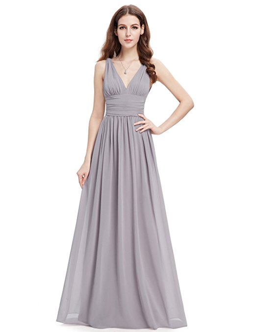 Ever Pretty Sleeveless V-Neck Semi-Formal Maxi Dress 09016