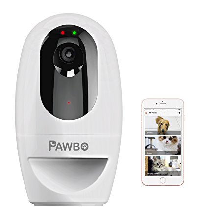 Pawbo Life Pet Camera (2nd Gen): 720p HD Video, 2-Way Talk, Light Pointer, and Treat Dispenser