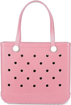 Medium Size Lightweight Rubber Beach Bag BABY Small Waterproof Washable Tote