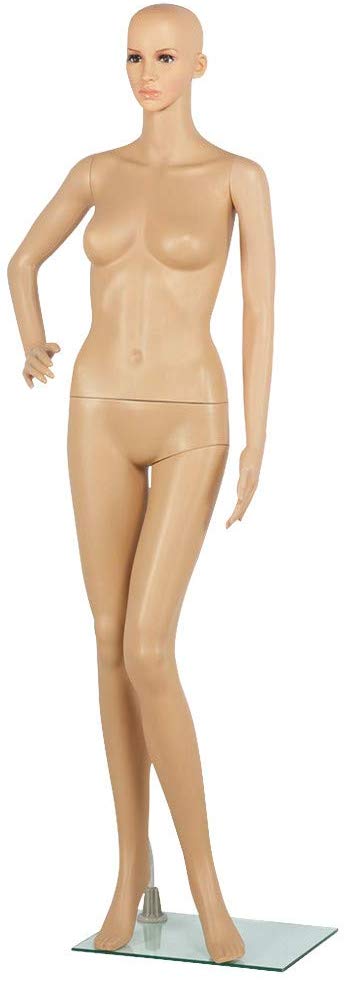 Yaheetech Full Female Mannequin Slapped Dressmaker Dummy Adjustable Detachable 68.9" Height w/Base