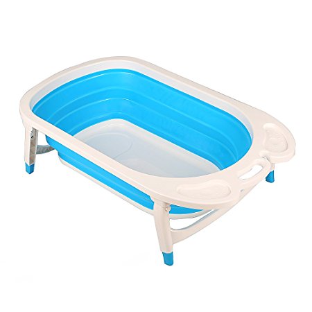 Aojia Baby Folding Bath, (Blue)，QFY1576Blue