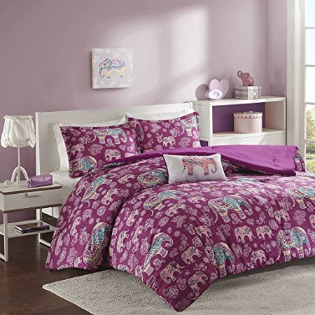 Mizone MZ10-459 Mi Zone Elly Comforter Set Twin/Twin X-Large Fuschia,Twin/XL