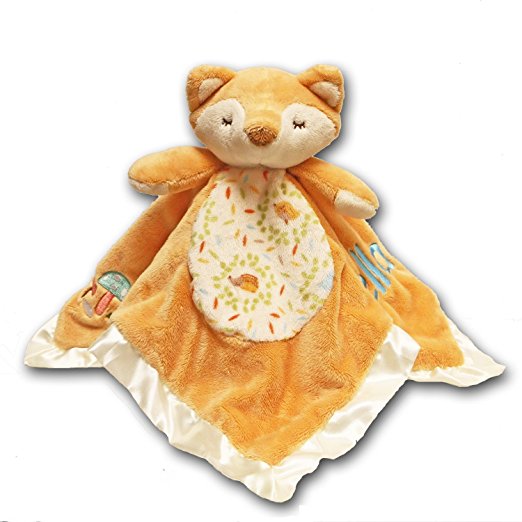 Personalized Fox Lil Snugglers Baby Soft Snuggle Blanket With Name- 13 Inches