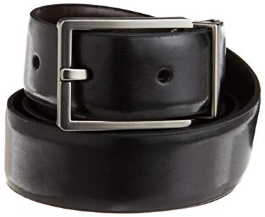 Calvin Klein Men's Smooth Leather Reversible Feather-Edge Belt