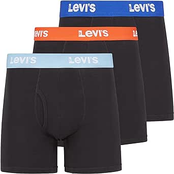 Levi's Boxer Briefs for Men, Cotton Stretch Breathable Men's Underwear 3 Pack