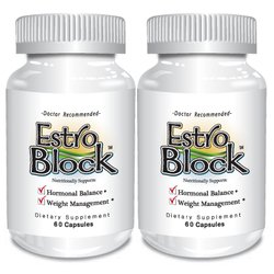 Estroblock - 2-Pack 120 Capsules total - DIM & Indole 3-Carbinol For Natural Hormonal Hormone Balance, Acne - Anti Toxic Estrogen Aromatase Inhibitor Blocker. Vegan,Soy-Free, Dairy-Free, Non-GMO (2)