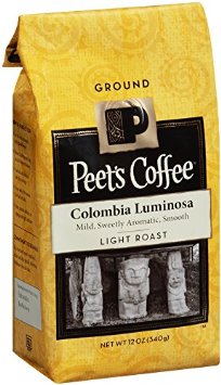 Peets Coffee Colombia Luminosa Ground 12 Ounce