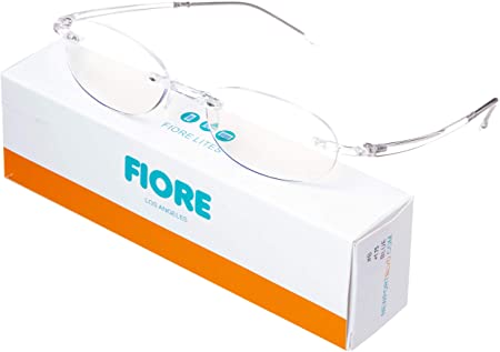 Fiore Rimless Computer Reading Glasses Blue Light Blocking Frameless Readers