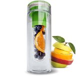 Infuser Water Bottle 28 ounce - Made with TRITAN Copolyester - PLUS Recipe eBOOK DOWNLOAD - Twist Cap Style Drinking Cup Water Bottle Infusers