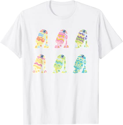 Star Wars R2-D2 Pastel Easter Eggs T-Shirt