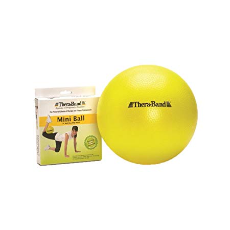 TheraBand Mini Ball, Small Exercise Ball for Abdominal Workouts and Shoulder Rehabilitation Exercises, Core Strengthening, at-Home Ab Workouts, Yoga & Pilates Ball for at-Home Gym, Physical Therapy
