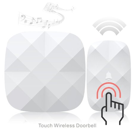 Wireless Doorbell Aogek 52 Melodies and 300M1000Feet Operating Range Portable Plug-inDiamond Style