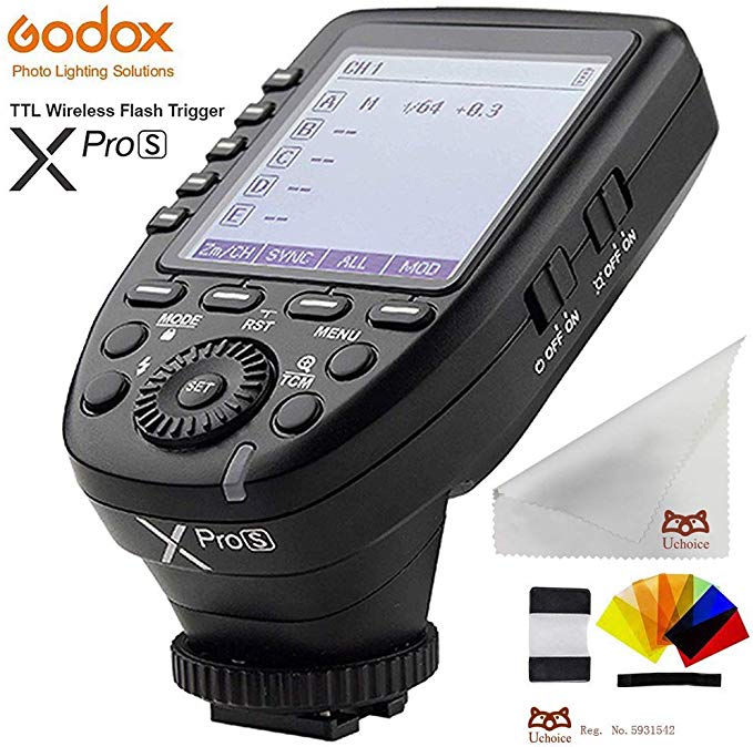 Godox XPro-S TTL 2.4G Wireless Flash Trigger 1/8000s HSS High-speed X System Flash Trigger Transmitter with LCD Screen Compatible for Sony Cameras