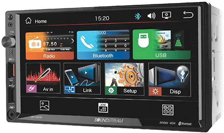 Soundstream VM-700HB 2-DIN 7” LCD Digital Media Receiver w/ Android PhoneLink