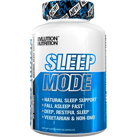 Evlution Nutrition Sleep Mode - Sleep Well, Wake Refreshed, Sleep Support Supplement with Melatonin (30 Serving) …